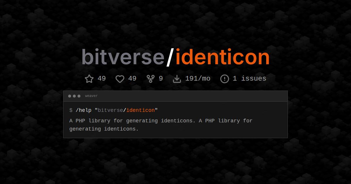 bitverse/identicon