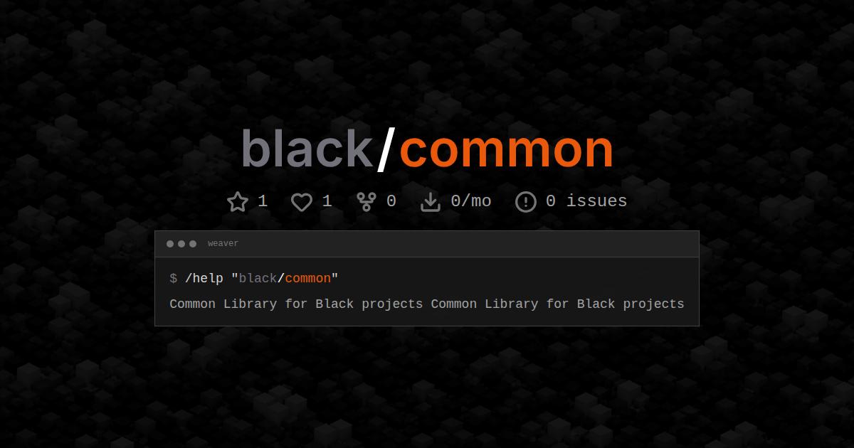black/common