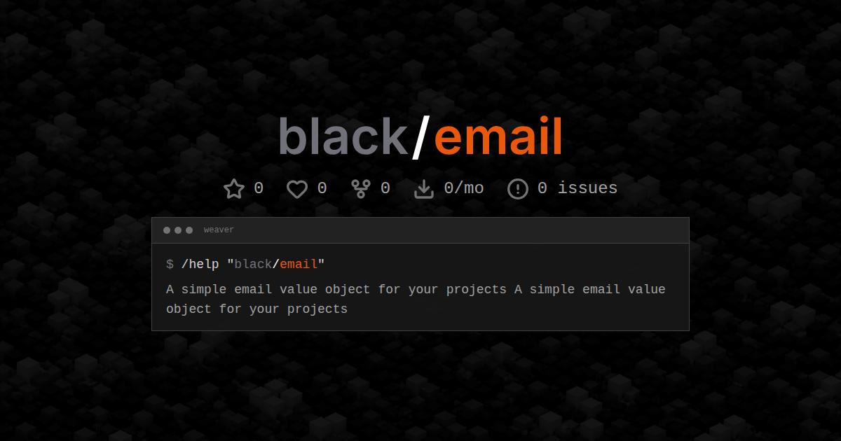 black/email