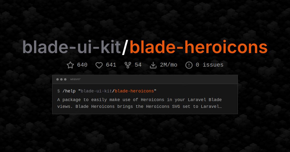blade-ui-kit/blade-heroicons