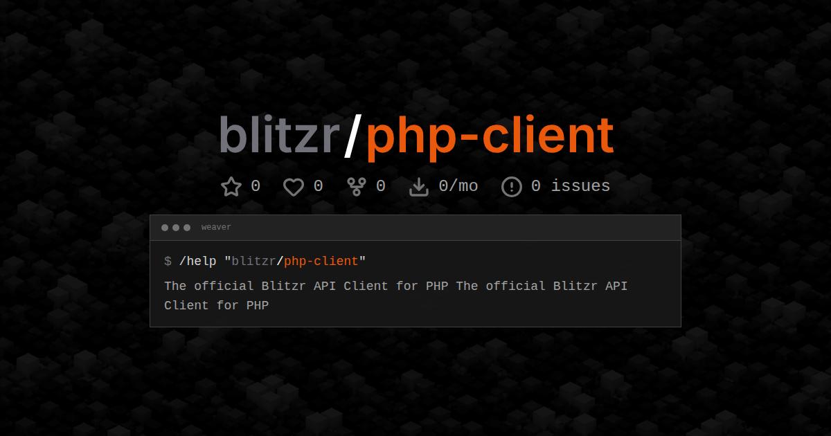 blitzr/php-client