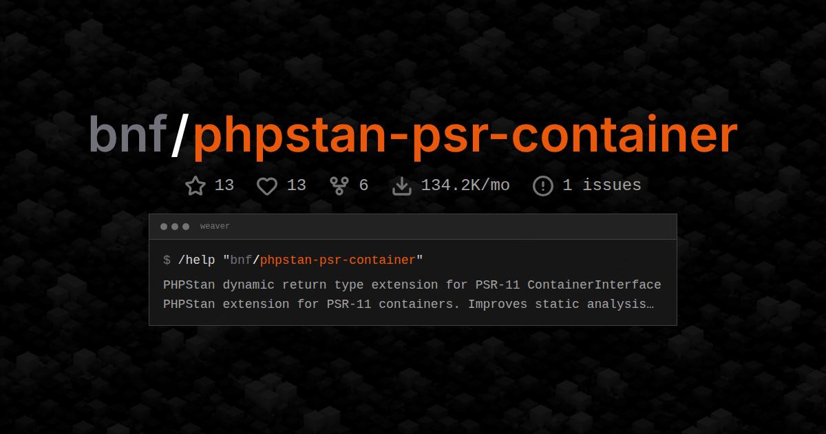 bnf/phpstan-psr-container