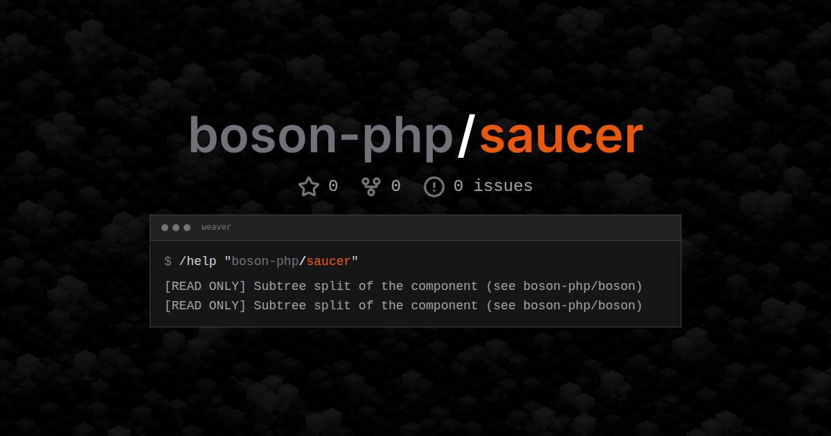 boson-php/saucer