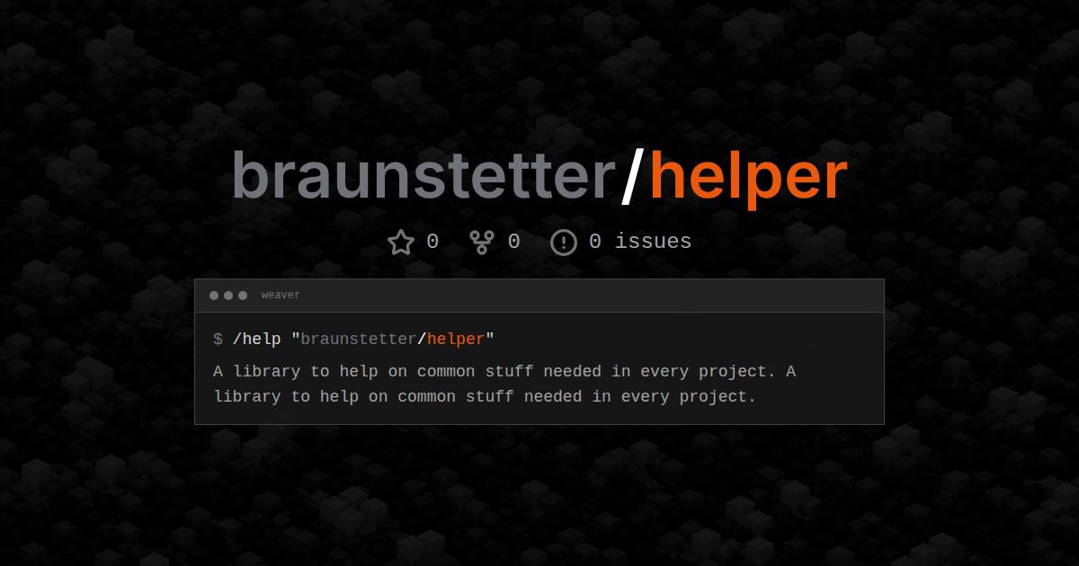 braunstetter/helper