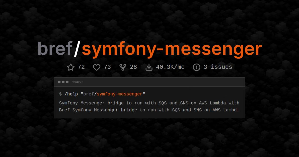 bref/symfony-messenger