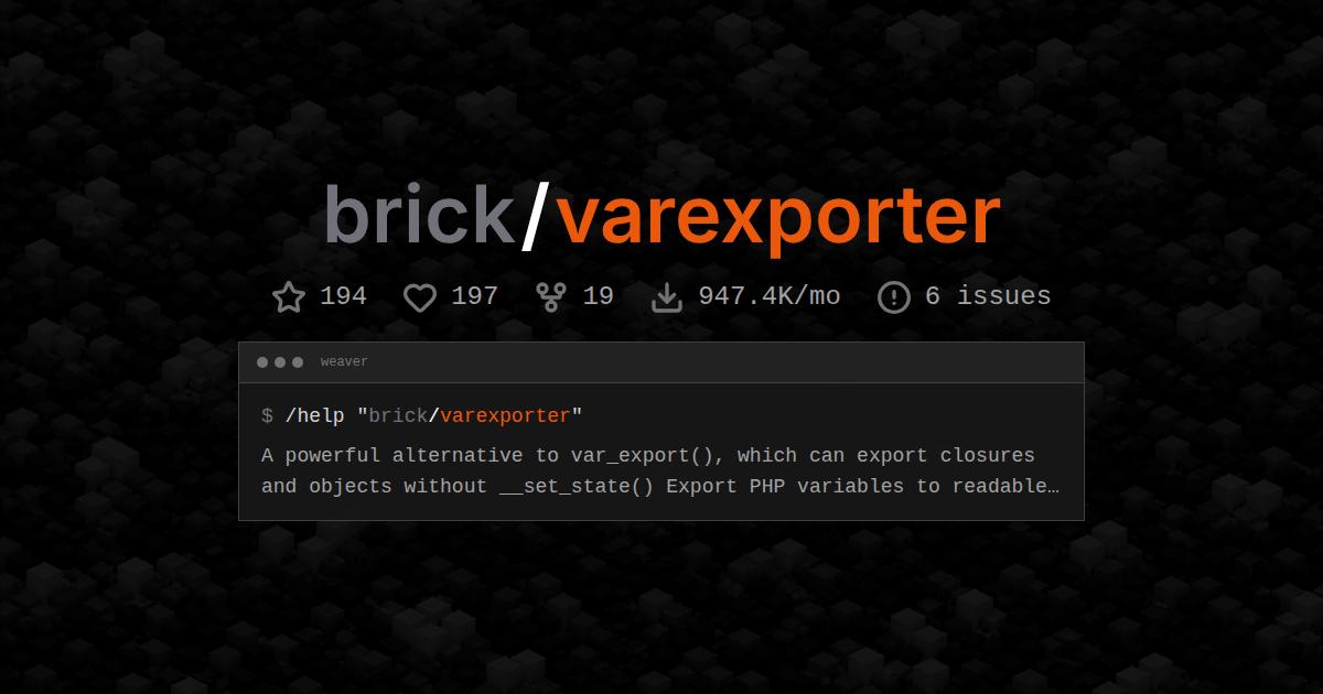 brick/varexporter