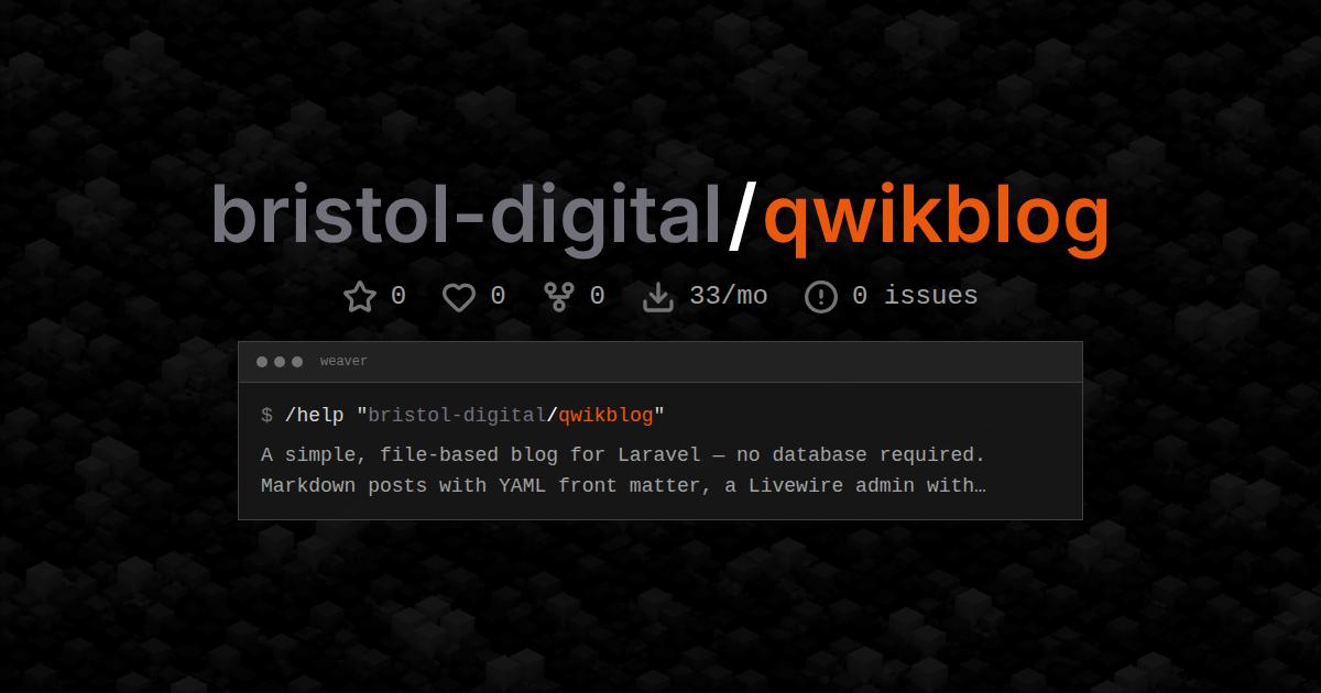 bristol-digital/qwikblog