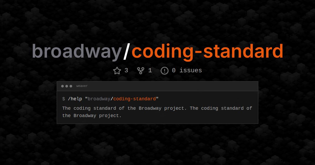 broadway/coding-standard