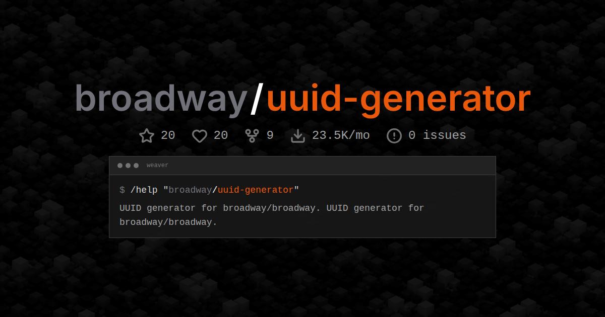 broadway/uuid-generator