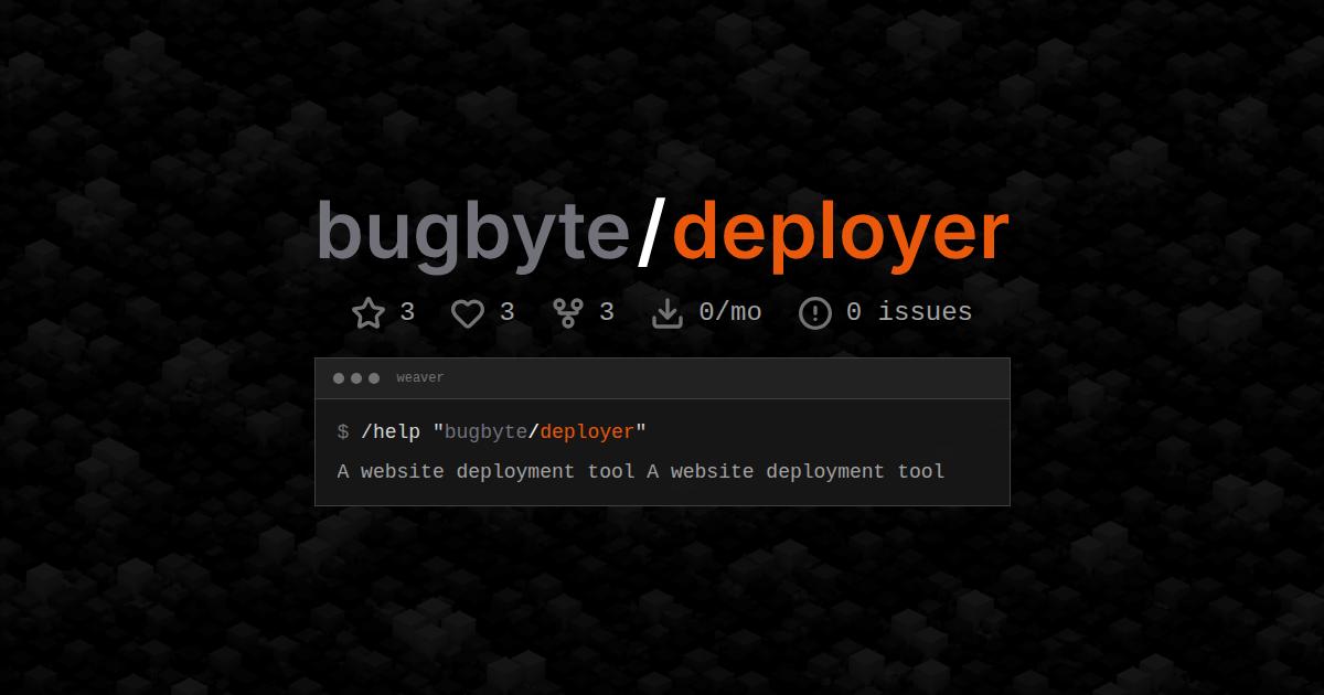bugbyte/deployer
