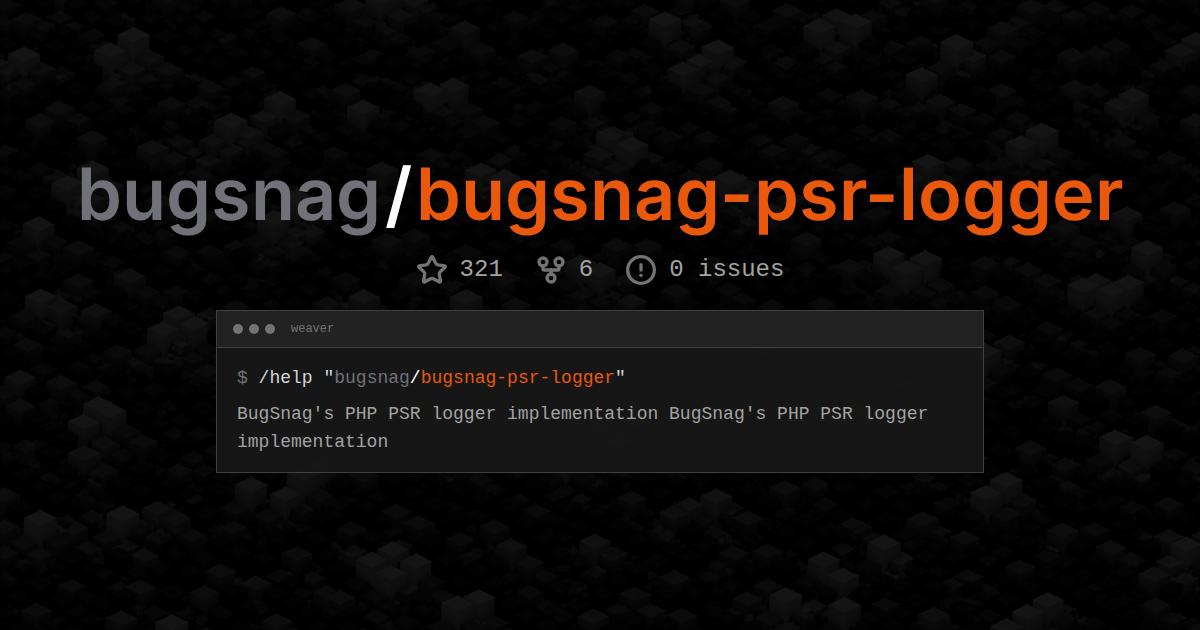 bugsnag/bugsnag-psr-logger