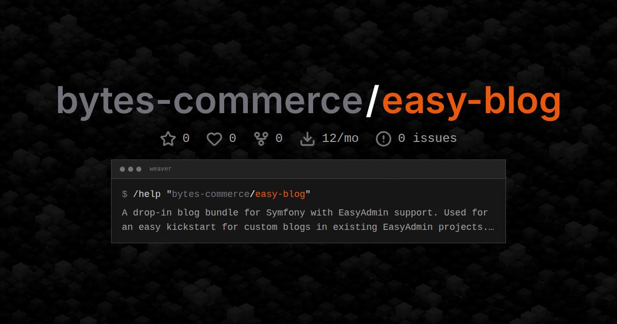bytes-commerce/easy-blog