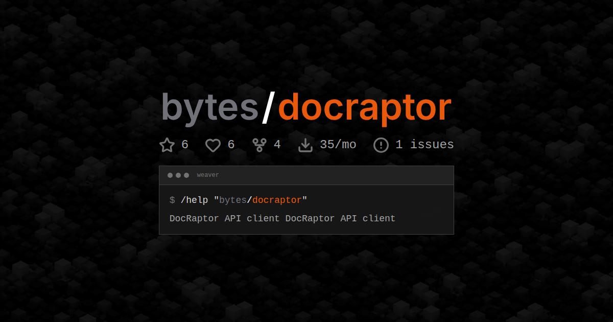 bytes/docraptor