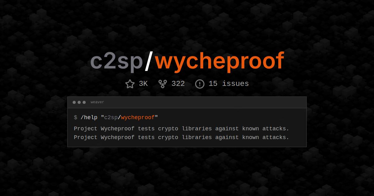c2sp/wycheproof