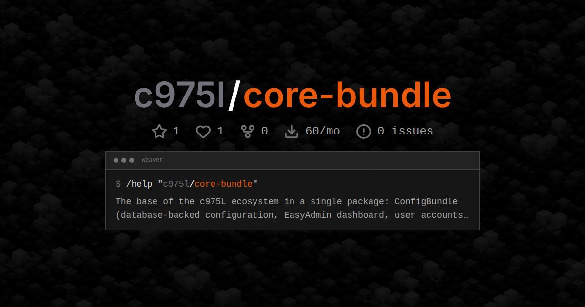 c975l/core-bundle