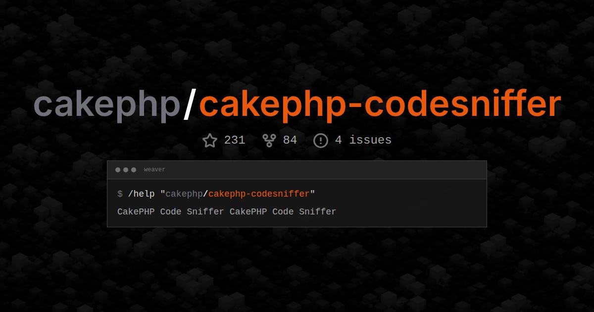 cakephp/cakephp-codesniffer