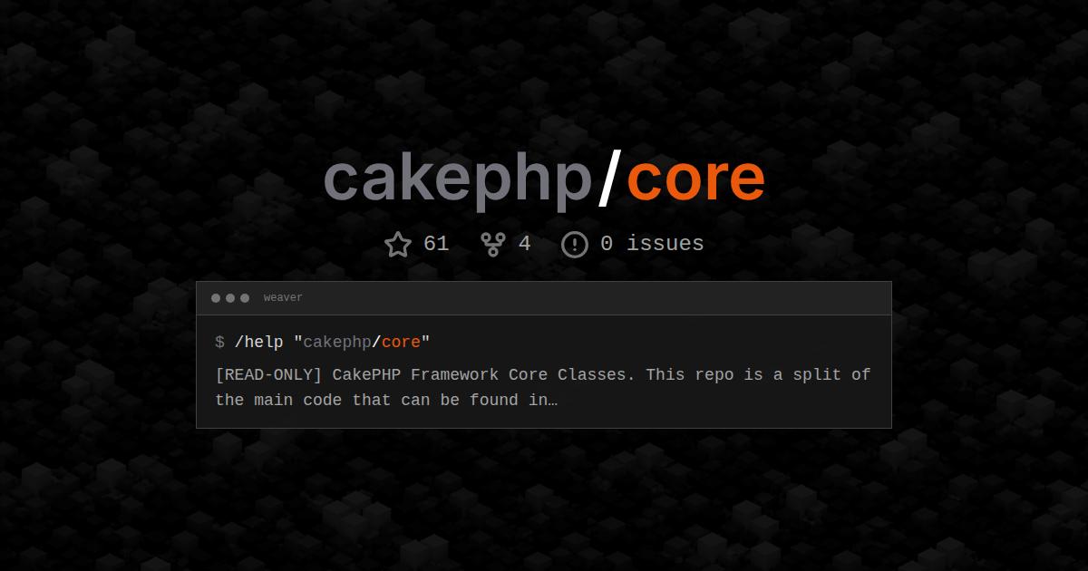 cakephp/core