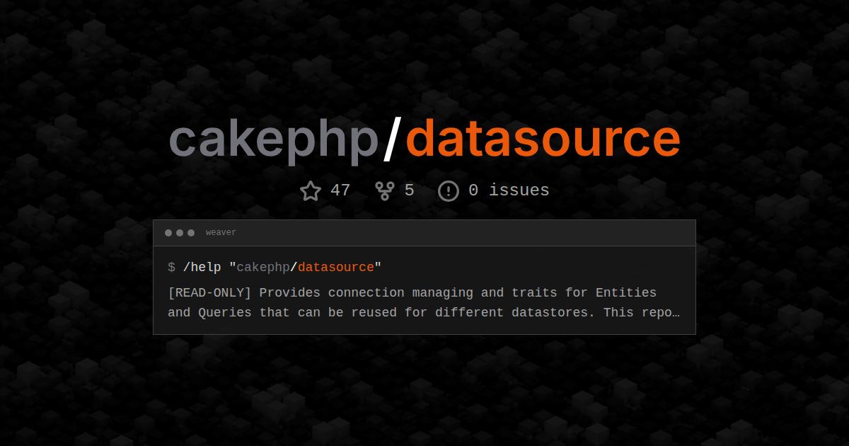 cakephp/datasource