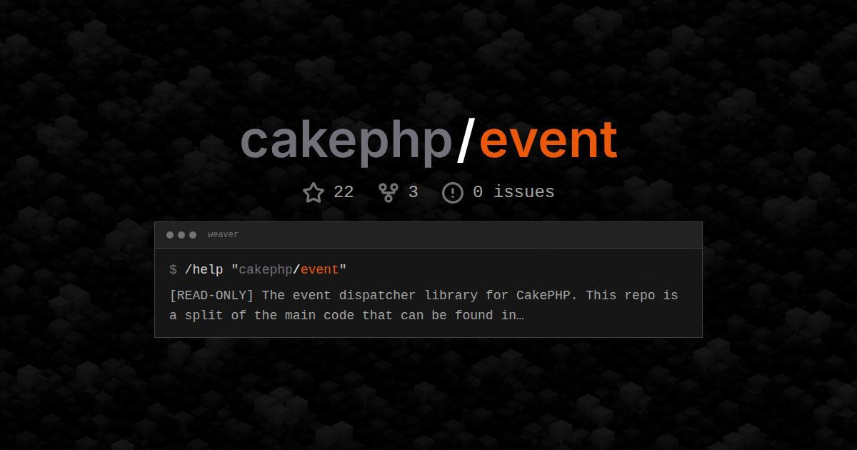 cakephp/event