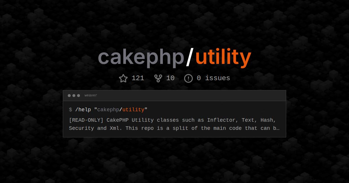 cakephp/utility