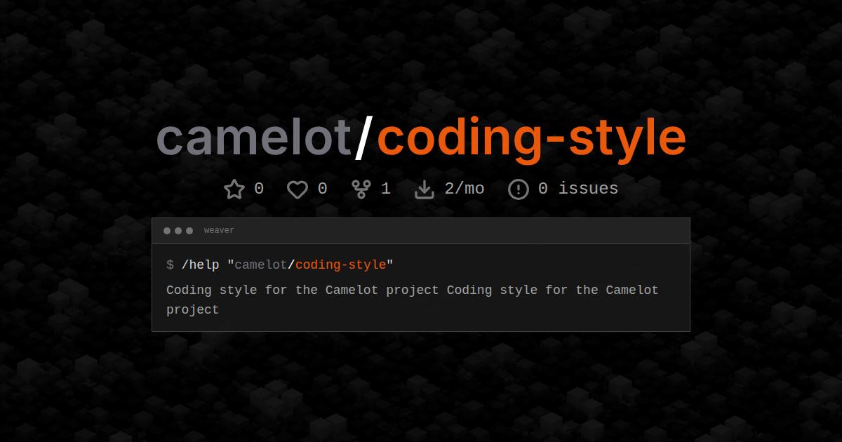 camelot/coding-style