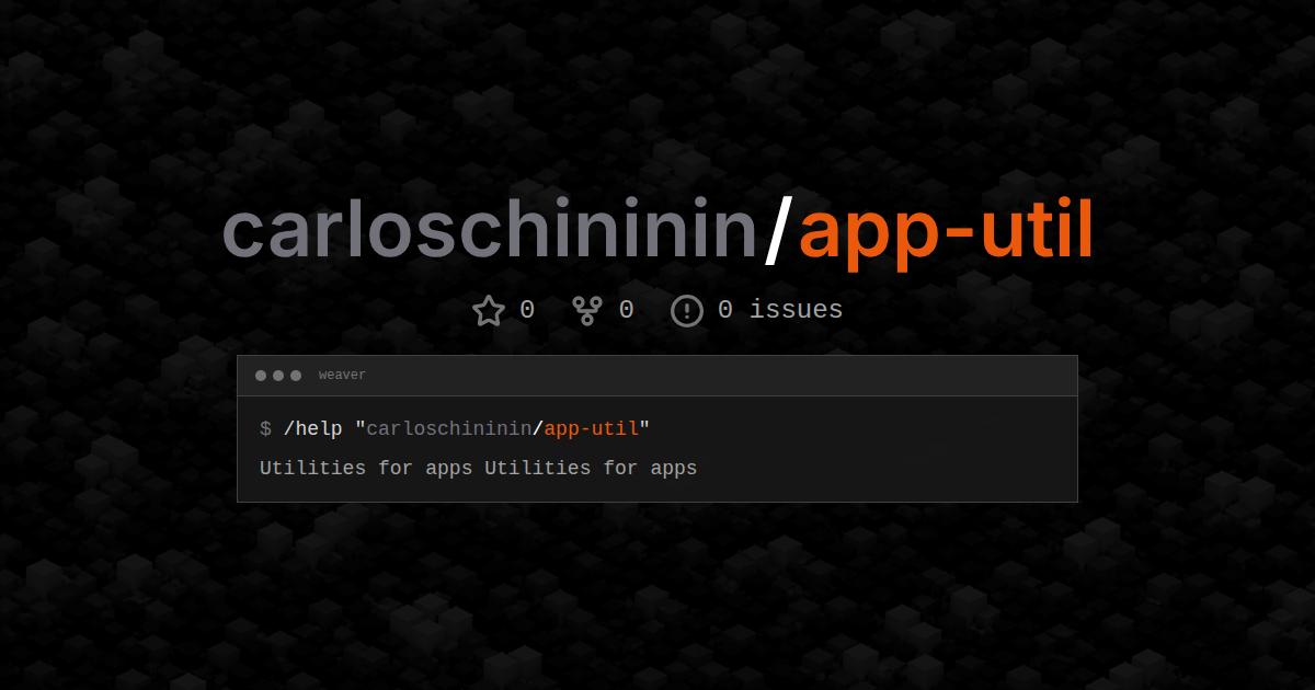 carloschininin/app-util