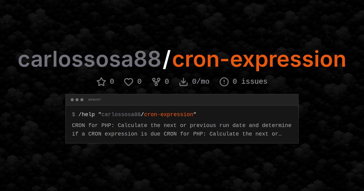 carlossosa88/cron-expression