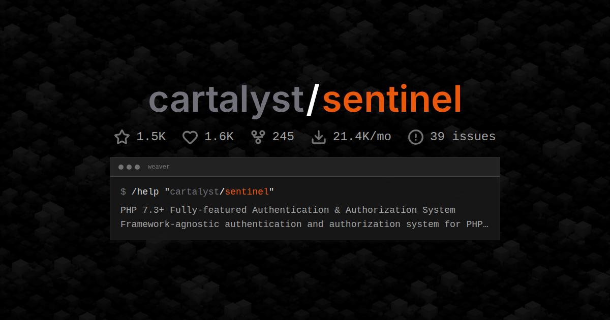 cartalyst/sentinel