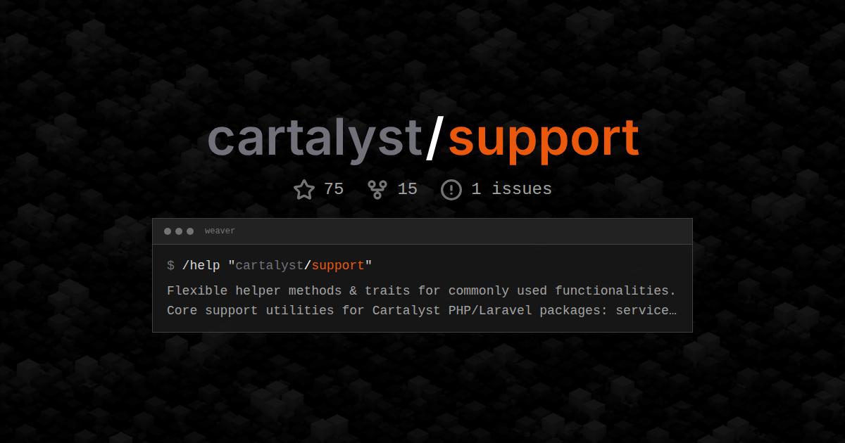 cartalyst/support