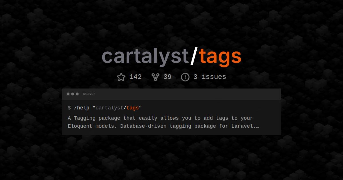 cartalyst/tags
