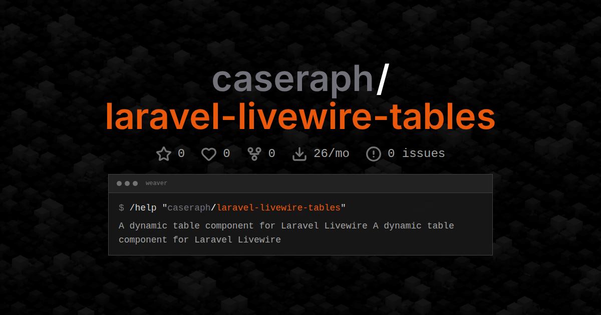 caseraph/laravel-livewire-tables
