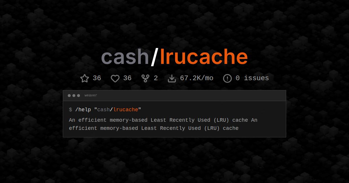 cash/lrucache