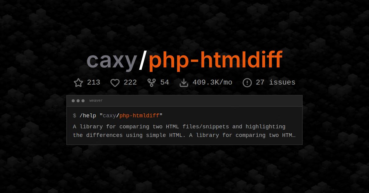 caxy/php-htmldiff