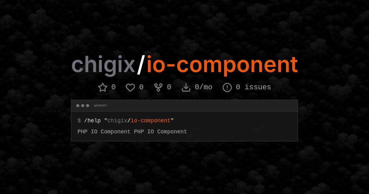 chigix/io-component