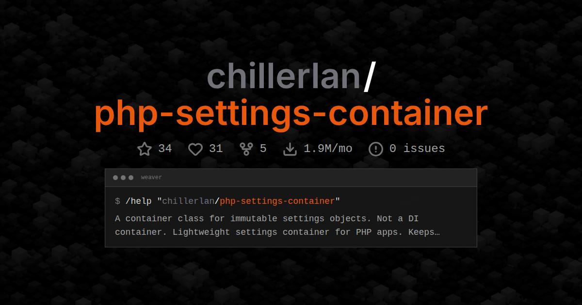 chillerlan/php-settings-container