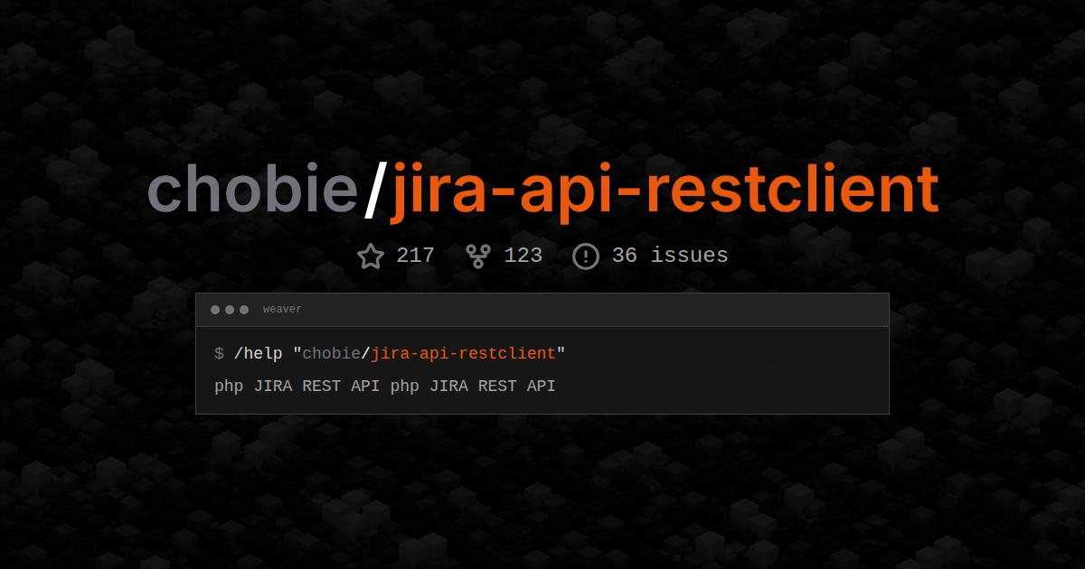 chobie/jira-api-restclient