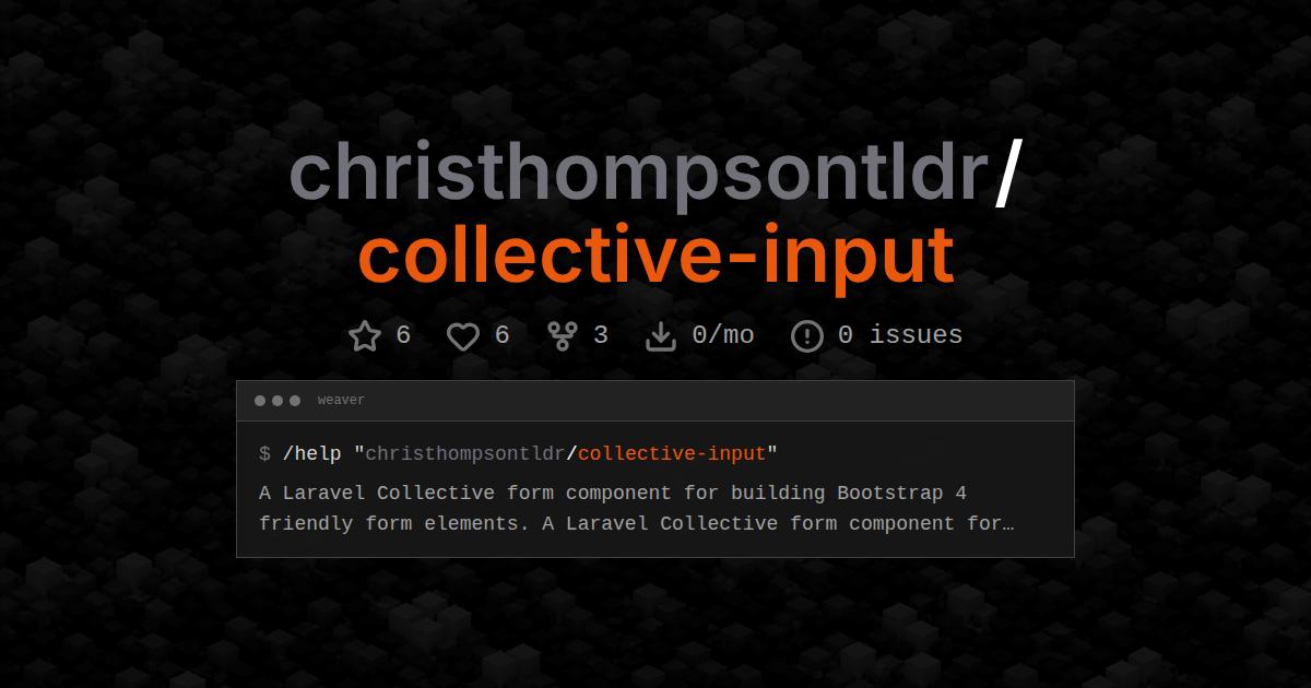 christhompsontldr/collective-input