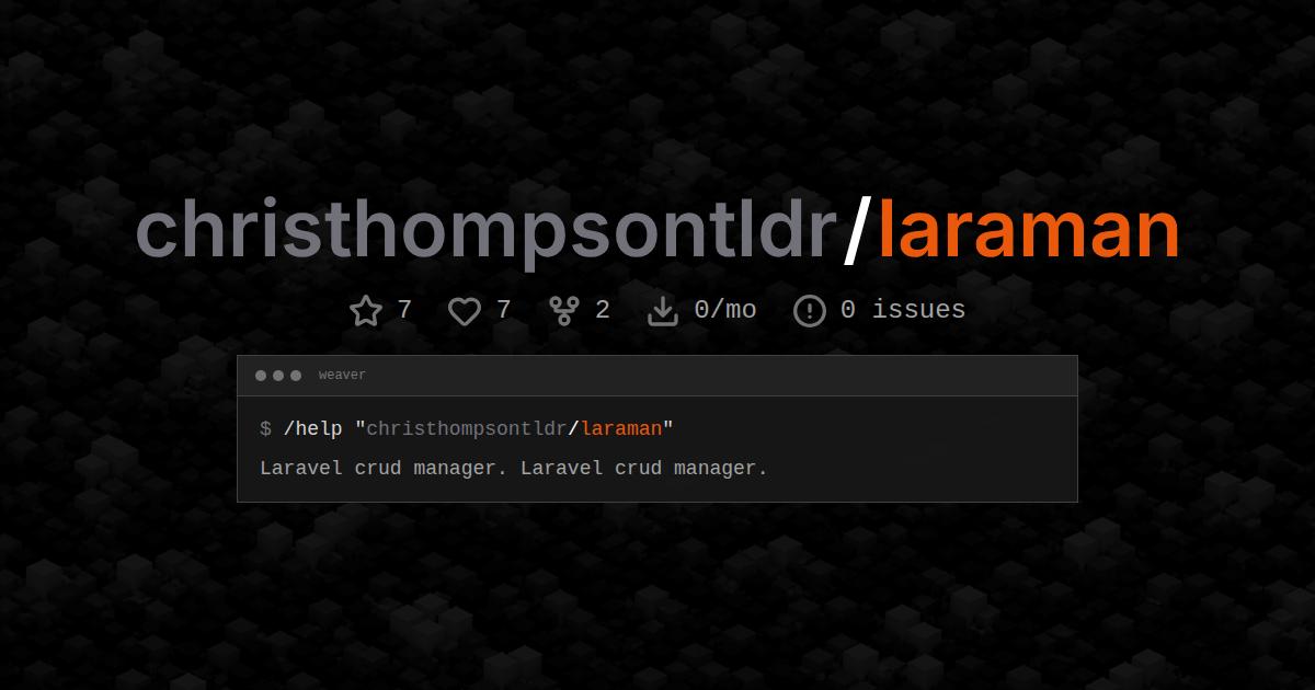 christhompsontldr/laraman