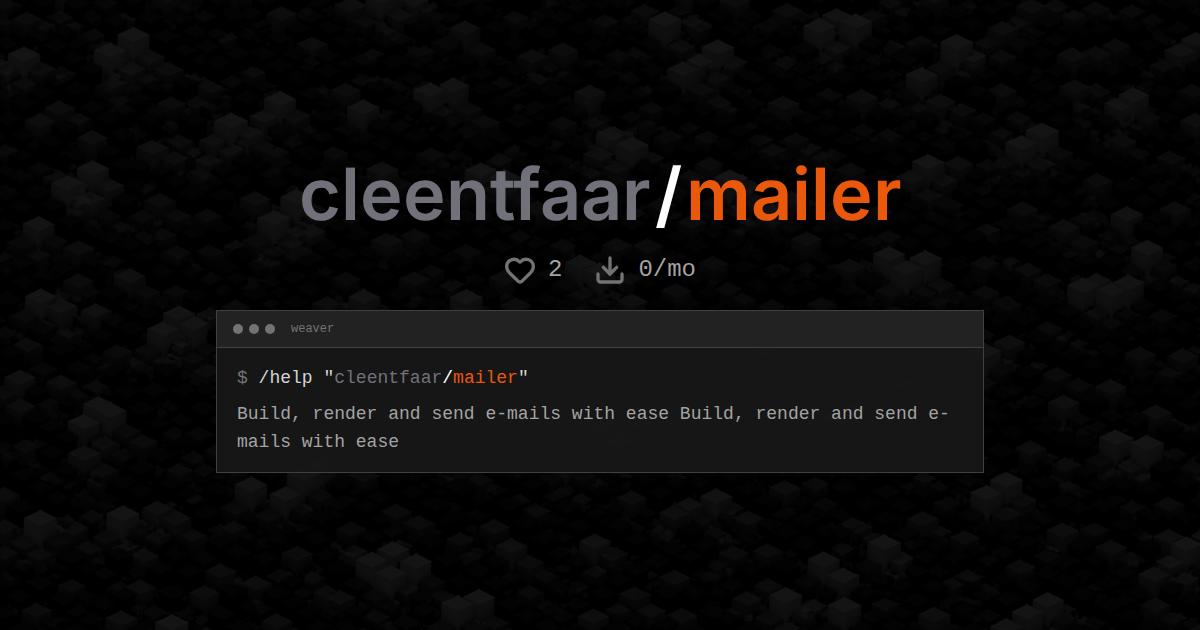cleentfaar/mailer