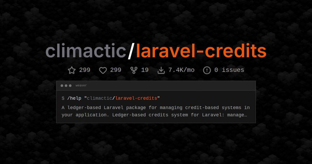 climactic/laravel-credits