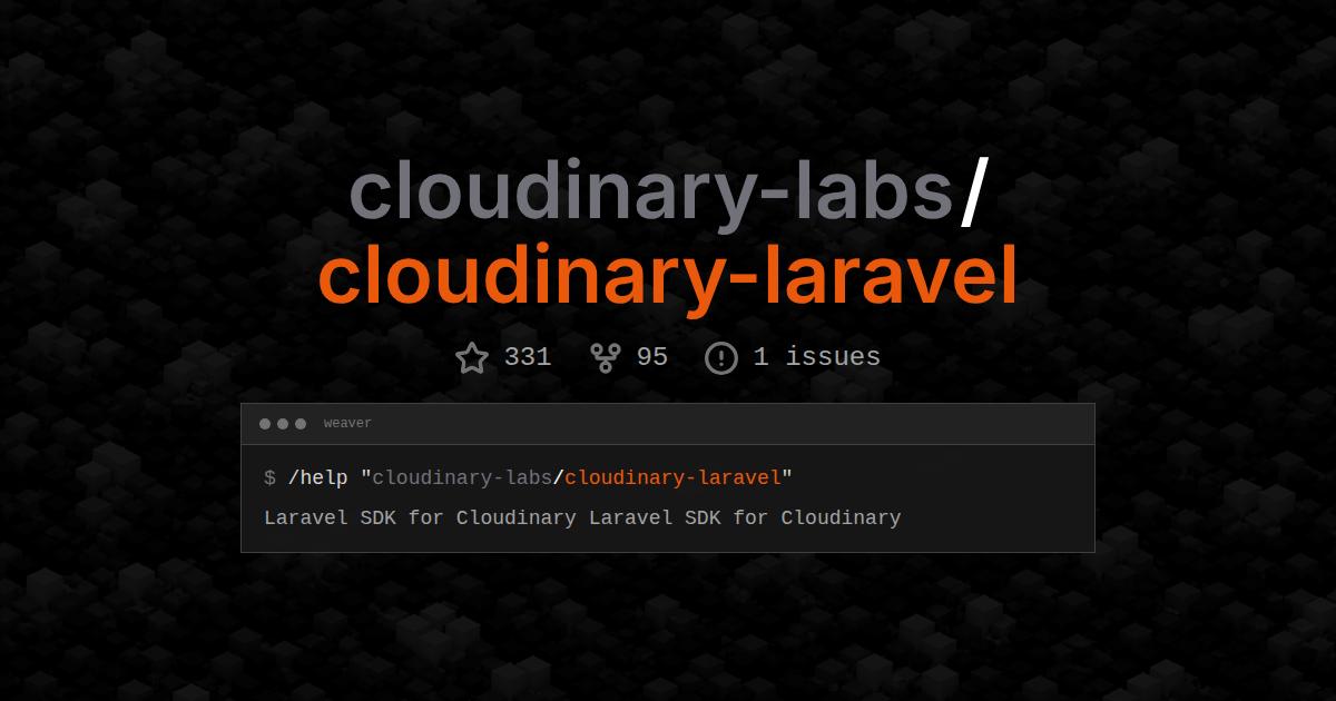 cloudinary-labs/cloudinary-laravel