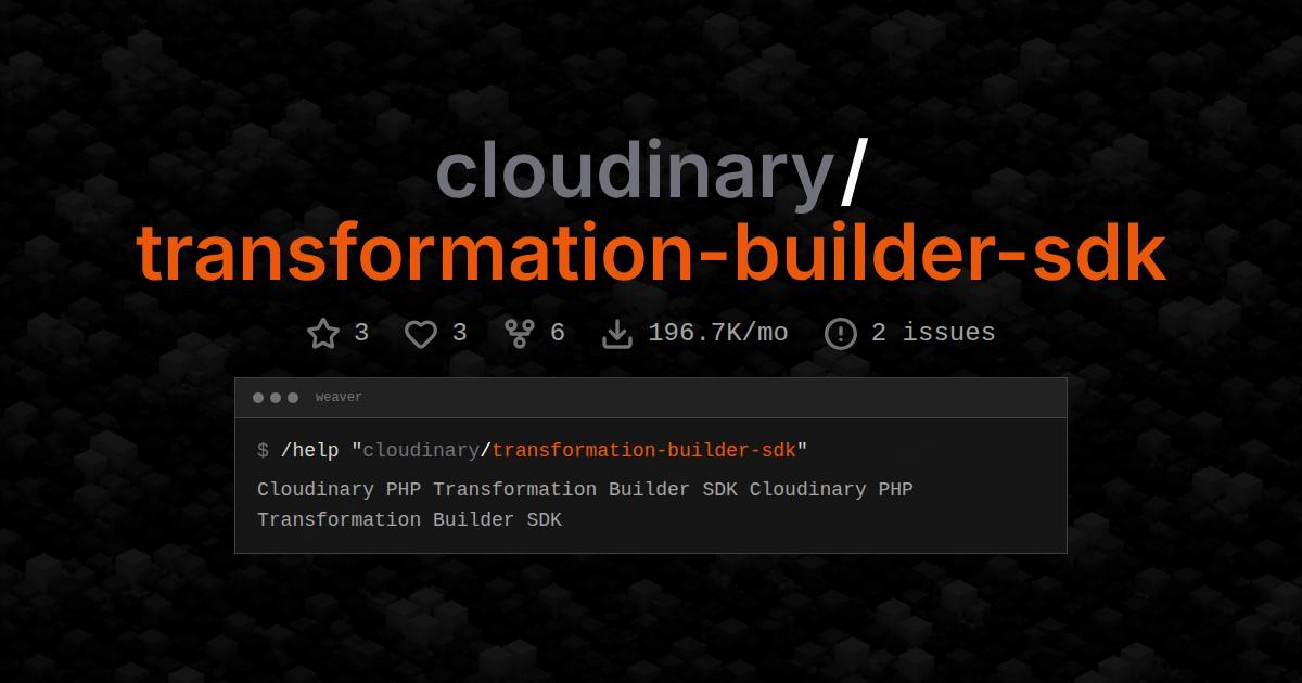 cloudinary/transformation-builder-sdk