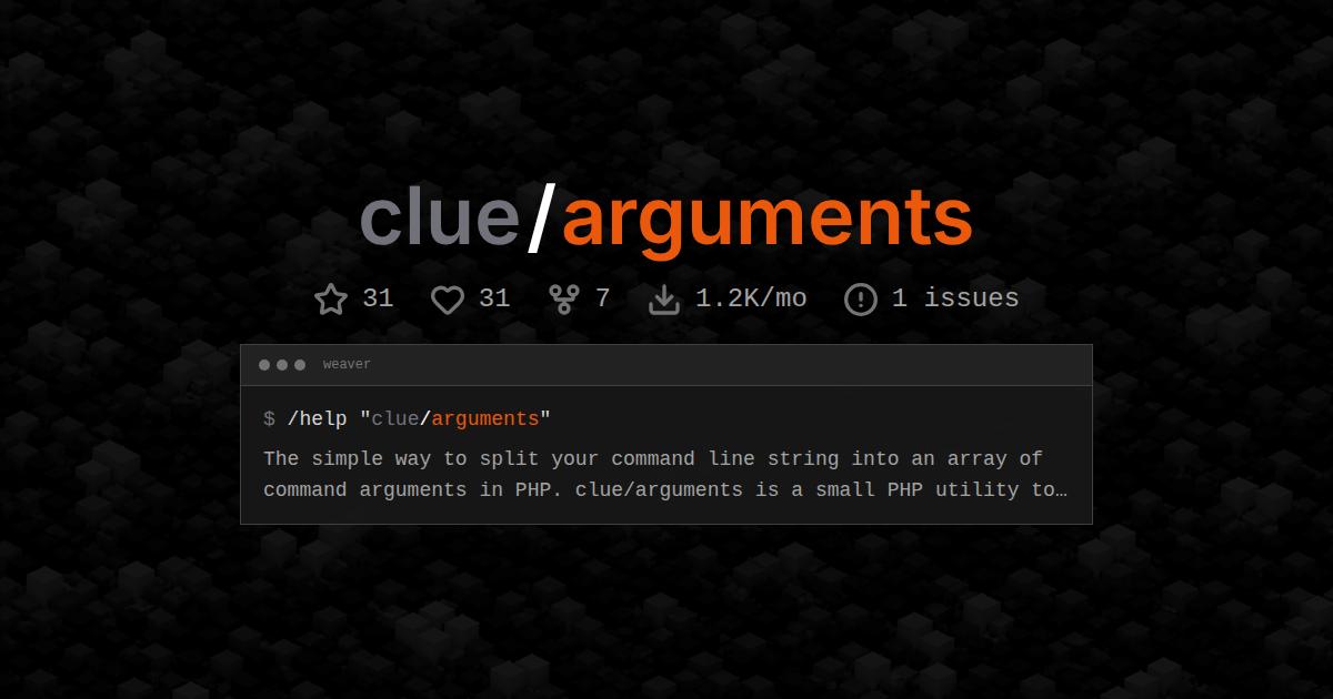 clue/arguments