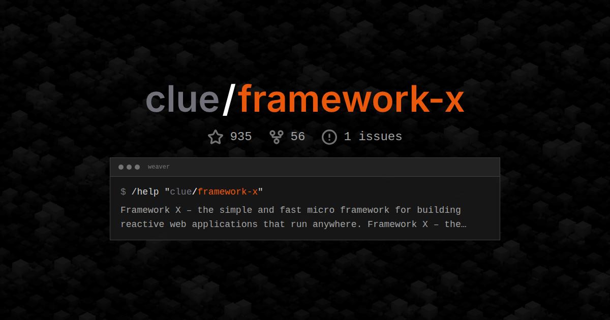 clue/framework-x