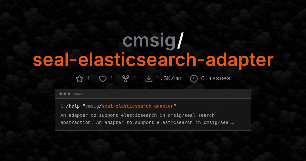 cmsig/seal-elasticsearch-adapter