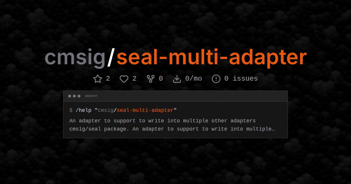 cmsig/seal-multi-adapter