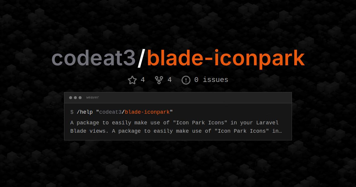 codeat3/blade-iconpark
