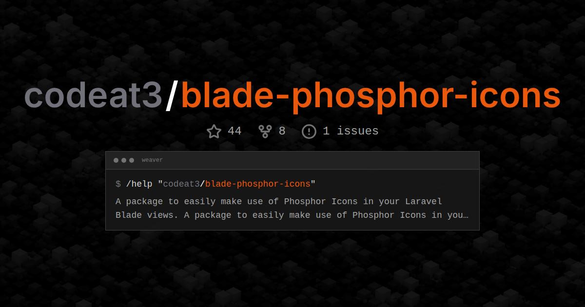 codeat3/blade-phosphor-icons