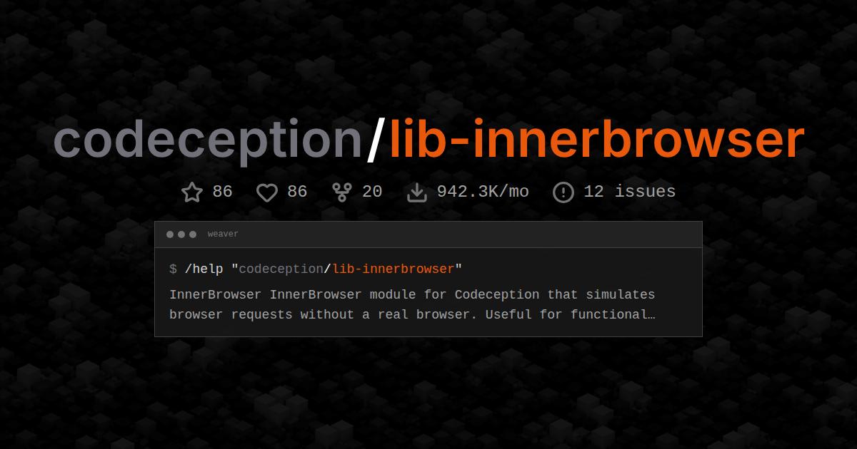 codeception/lib-innerbrowser