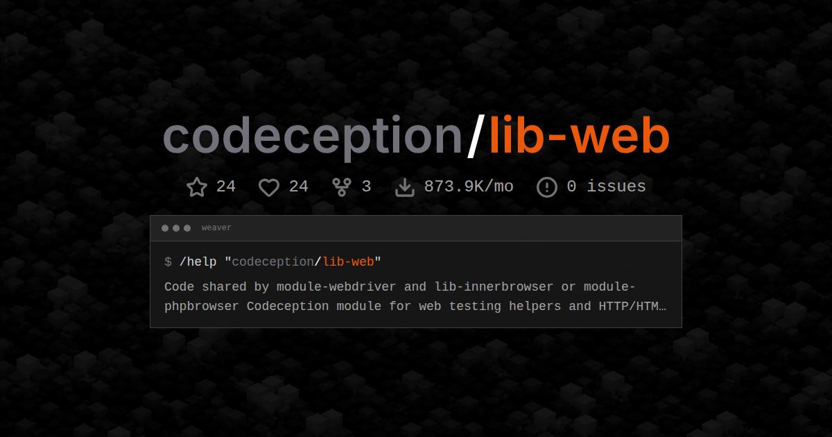 codeception/lib-web